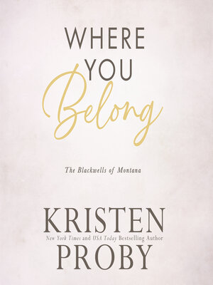 cover image of Where You Belong